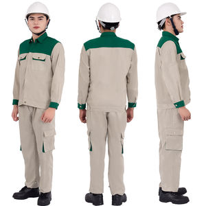 Uniforme de trabajo industrial personalizado para trabajadores Tela de poliéster de algodón transpirable duradera OEM disponible - Product Image 1