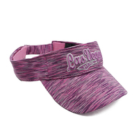 Casquette de sport respirante en polyester personnalisée avec visière, broderie 3D en relief, pour femmes, course à pied, tennis, effet dégradé, Gorras Visera
