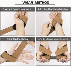 Weight Lifting Deadlift <b>Straps</b> Top Selling High Quality Microfiber Weightlifting Weight Lifting <b>Wrist</b> <b>Straps</b> - Product Image 3