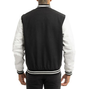 Veste universitaire pour hommes avec broderie en chenille de laine 100% personnalisée OEM Vestes universitaires brodées sur mesure de haute qualité - Product Image 2