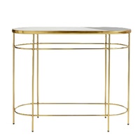 Cadre en fer moderne de luxe pied en acier rond finition dorée bon marché métal bois verre meubles de salon table basse d'hôtel