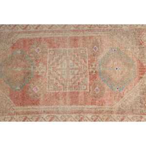 Vintage Turkish Rug, 0.1x3.1 ft <b>Runner</b> Rug, Brown <b>Red</b> Persian Rug - Product Image 5