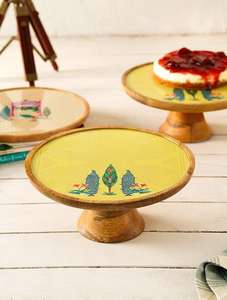 Présentoir à gâteau en bois Vente en gros Présentoir à dessert en bois personnalisé Présentoir à gâteau en bois rustique de haute qualité - Product Image 3