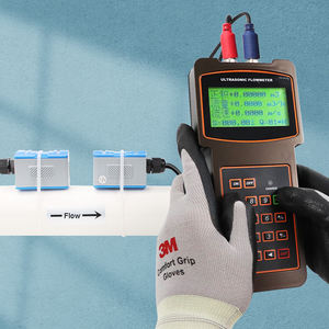 Oem akıllı pil 4-20ma Rs485 su kaynağı taşınabilir kelepçe el ultrasonik boru akış ölçer ile su için dijital ekran - Product Image 1