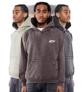 เสื้อมีฮู้ดลายเฮฟวี่เวทสำหรับผู้ชายเสื้อยืดผ้าฝ้ายพิมพ์ลายกราฟิกแนวสตรีทโอเวอร์ไซส์ใหญ่พิเศษ - Product Image 1