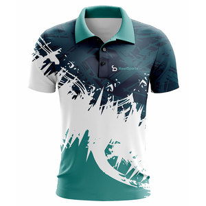 Deportes de gran tamaño para hombres para Polo 100% poliéster patrón sólido tejido de punto logotipo personalizable para ropa deportiva - Product Image 1