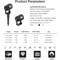 Lumière de jardin extérieure DC 24V 12V, lumière de projection personnalisée, paysage de jardin, étanche IP65, lumière à piquet LED