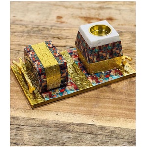 Ensemble de brûleurs de Oud en résine et émail durables de la meilleure qualité, style arabe traditionnel pour la maison et le bureau, disponible au meilleur prix - Product Image 2