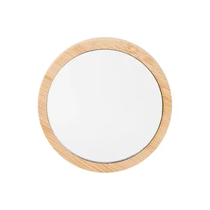 Miroirs personnalisés en bambou, gadgets promotionnels, miroirs personnalisables - Product Image 5