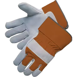 Gants de travail de haute qualité en cuir de vachette fendu Gants de sécurité industrielle personnels robustes, doux et confortables - Product Image 3