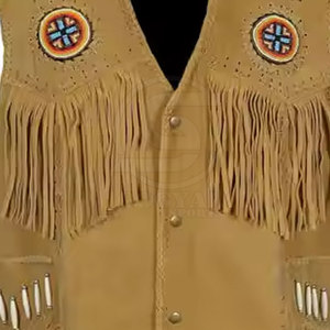 Gilet en cuir de cowboy sur mesure, design tendance, vente en gros, prix bas, respirant, fabriqué au Pakistan - Product Image 5