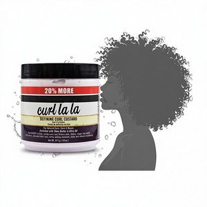 Defining Curl Custard, Acondicionador para Cabello Rizado de Aunt Jackie's, para Rizos Naturales, Ondas y Espirales, Enriquecido con Manteca de Karité Orgánica y Aceite de Oliva - Product Image 1