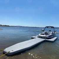 Haute qualité gonflable en forme de Y Jet Ski bateau quai ponton bateau Yacht ponton de stationnement avec sac de rangement