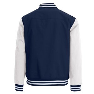 Veste universitaire pour hommes manches en cuir véritable et laine mélangée Letterman Boys College Varsity Jackets XS-5XL - Product Image 5