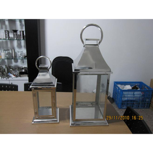 <b>Set</b> <b>of</b> 2 Metal and <b>Glass</b> Ramadan Decoration Lantern Exclusive Quality Metal Table Top Indoor and Outdoor Lantern for Sale - Product Image 1