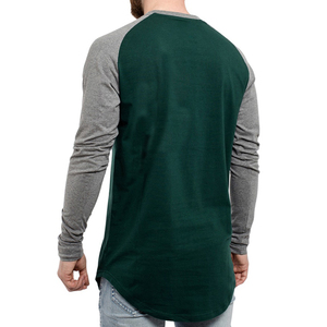 2025 nuevo logotipo personalizado de manga larga en blanco Slim Fit hombres camisetas de talla grande Casual 100% algodón camiseta para hombres suelta ajuste impreso - Product Image 2