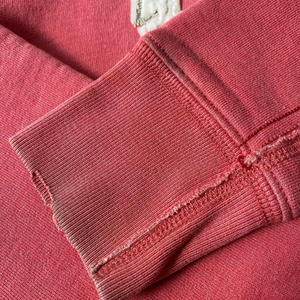 <b>Distress</b> Embroidery Hoodie Winter Wear <b>Top</b> with Basics Cotton Blended Fleece Embroidery Detail - Product Image 5