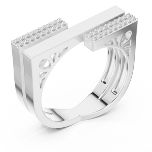 Venta Stinger 14K Precio de fábrica Anillo de compromiso clásico con piedra de circón - Product Image 4