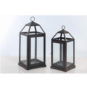 Ensemble de 3 lanternes en métal avec bougeoirs en verre, pots à bougies décoratifs pour mariage et maison - Product Image 4