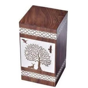 Urnes funéraires en bois modernes pour adultes, très vendues, faites à la main, pour hommes et femmes, urnes décoratives - Product Image 1