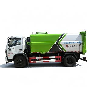 Camion à ordures Dongfeng Dolica 10m³ à chargement latéral 4x2 diesel pour le nettoyage urbain - Prix usine - Product Image 5