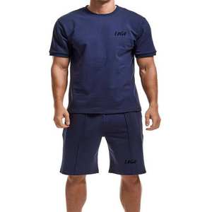 Conjunto de Shorts Casuales de Verano para Hombre, Nuevo Estilo Urbano, Camiseta de Manga Corta, 100% Algodón, Secado Rápido, Transpirable - Product Image 4