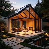 Auvent de véranda classique à double vitrage, isolation acoustique, résistant aux charges de neige, antirouille pour terrasse extérieure, support pour commandes en gros