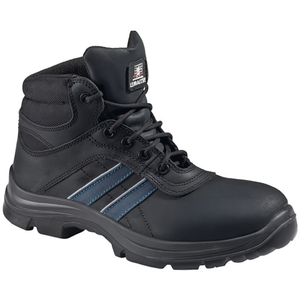 Andy S3 SRC EN20345 High Safety <b>Leather</b> <b>Boots</b> Size 44 Black/Blue-for <b>Work</b> & Outdoor Activities - Product Image 2