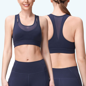 New Sexy Women Sports Bra Top Exercise Gym Bra for Women Sexy Pad Mesh <b>Back</b> Lift up Seamless Bra - Product Image 4