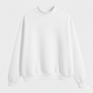 Sudadera Extra Grande de Cuello Redondo con Bordado Delantero, de Algodón Grueso y Felpa, para Mujer, Diseño Personalizado OEM - Product Image 1