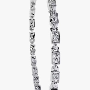 Nueva llegada de alta calidad pulsera de tenis para mujer 10K 14K oro blanco moissanita diamante - Product Image 2