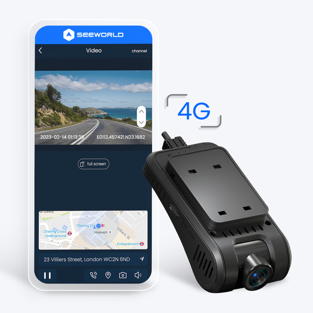 SEEWORLD V5 Multi-function GPS Tracking Camera Easily Installed Hidden Dashcam With Cloud Storage Mini Truck Dash Cam