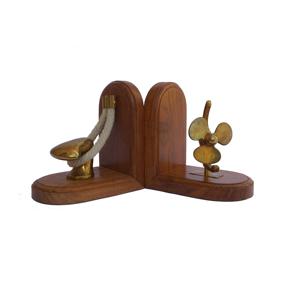 Metal Globe Nautical Book Ends Silver Nautical Bookends <b>Desk</b> <b>Organizers</b> and Office Decorative Supplies Bookends - Product Image 2