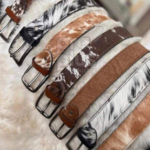 Ceinture en cuir de vache décontractée pour hommes - Douce, confortable, durable, écologique, boucle en acier - Product Image 5