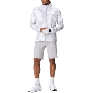 2025 Unisex Custom Logo Polyester Windbreaker High Quality <b>Waterproof</b> Full Printed Sublimation <b>Jacket</b> Outdoor Golf Zip Closure - Product Image 3