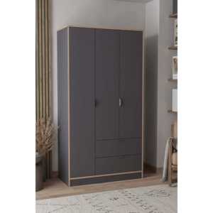 Armoire Sarmobi de marque Arden 3 Kapakl 2 ekmeceli, couleur anthracite - Product Image 3