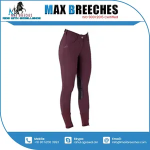 Culotte équestre en nylon à forte demande avec patch au genou en silicone Protège-tibia de sport pour hommes/femmes Fabricant indien exportateur - Product Image 2