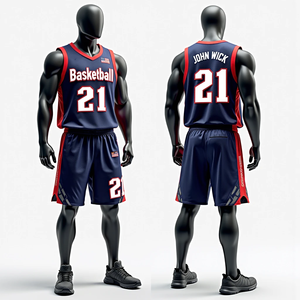 Maillots de basket-ball personnalisés avec impression numérique, ensembles de vêtements de sport pour hommes, séchage rapide, respirants, haute qualité, prêts à expédier - Product Image 3