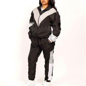 Conjunto de cortavientos de color sólido Conjunto de cortavientos transpirable Conjunto de cortavientos con diseño de logotipo personalizado - Product Image 1