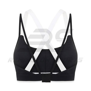 Venta al por mayor 2024 nuevo estilo ropa deportiva sujetador para correr ropa Yoga gimnasio entrenamiento mujeres Fitness sujetador con su logotipo - Product Image 2