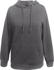 Sudadera holgada de algodón polar de gran tamaño para mujer Cool Drop Shoulder Pocket Insert con capucha para deportes de invierno entrenamiento gimnasio - Product Image 1