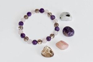 Made India Premium Quality Eco-Friendly Polished <b>Healing</b> Meditation Use Natural Gemstones GRIEF Intention Crystals Kit 1mm Beads - Product Image 4