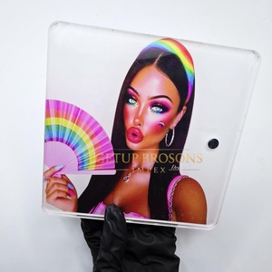 Paleta de acrílico profesional para extensiones de pestañas, soporte para pestañas, herramientas para artistas de pestañas, suministros para salón de belleza - Product Image 6