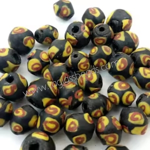 Bán buôn 8mm lỗ nhỏ cao cấp hạt thủy tinh hình bầu dục nhiều màu đồng bằng cho đồ trang sức làm giá cả hợp lý bao bì hộp - Product Image 3