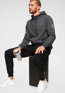 Custom Men's Streetwear Solid Heavyweight 100% Cotton Fleece Embroidered Logo <b>Tracksuit</b> for Sport Gym Jogging - Product Image 3