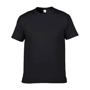 Camiseta 100% algodão com logotipo personalizado, camiseta de moda masculina personalizada de alta qualidade com gola redonda e tamanho grande, camisetas de poli/algodão