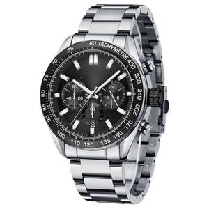 Montre automatique de luxe pour homme, fabriquée avec un boîtier en acier inoxydable durable et un cadran en céramique noire doté d'un verre anti-rayures. - Product Image 5