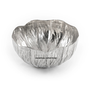 Cuenco de metal plateado para chocolate Cuenco dulce hecho a mano de calidad superior Cuenco de chocolate de lujo al por mayor con estilo clásico - Product Image 5