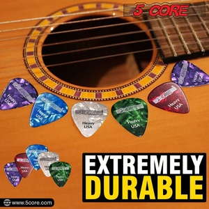 5 plectres de guitare, lot de 12, plectres de qualité supérieure en celluloïd, pour guitares acoustiques, électriques et basses, 0,96 mm - Product Image 2