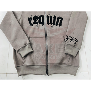 Sudadera Corta de Invierno para Mujer, 100% Algodón, Personalizada, con Cierre, Logotipo Personalizado, Pedrería, Estilo Urbano, Talla Grande - Product Image 6